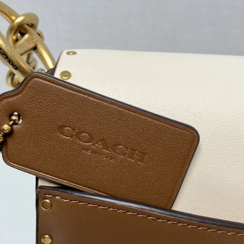 Coach vintage khaki Multi color crossbody purse new with tag - Picture 3 of 13